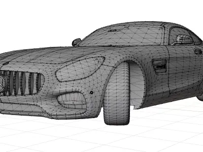 Mercedes AMG GT R 3D print model