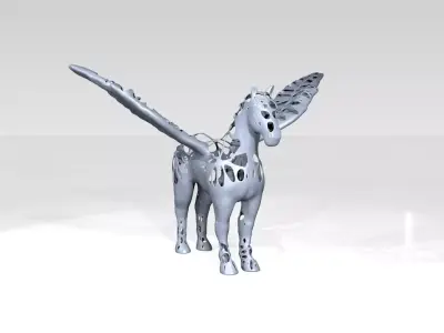 Pegasus Dust Voronoi 3D model