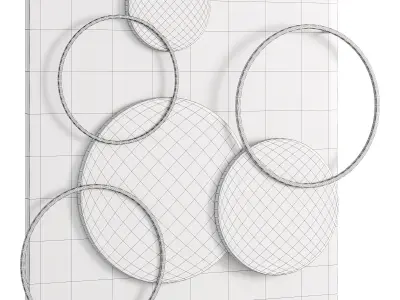 Uttermost Adagio Disk Wall Decor 3D model