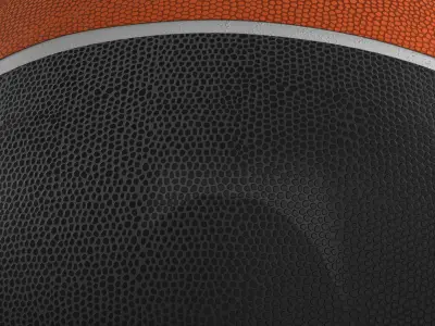 Basketball ball euro black Low-poly 3D model