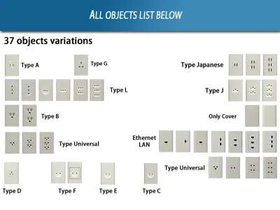 Outlet Pack House Decoration Low-poly 3D model