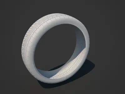 Car tire 3D model
