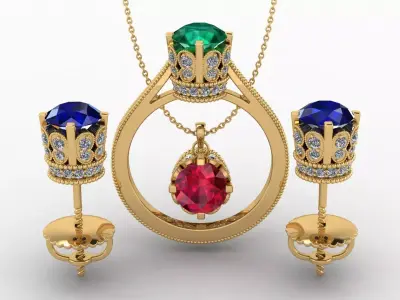 AG DAIMOND SET 01 3D print model