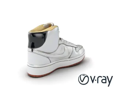 Classic Basketball Sneaker High-Top Leather model pack Low-poly 3D model