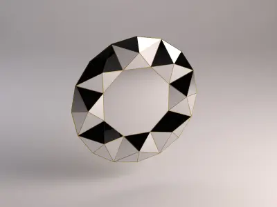MIRROR---Triangular relief 3D model