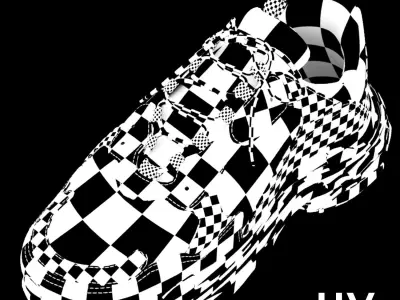 balenciaga triple s 3D model