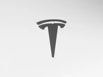 Tesla Logo v1 002 Free low-poly 3D model