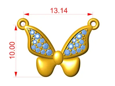 Little Butterfly Pendant 3D print model