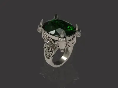 ANTIQUE RING N - 172 3D print model
