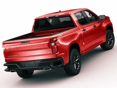 Silverado Trail Boss 2020 and Custom Trail Boss 3D model