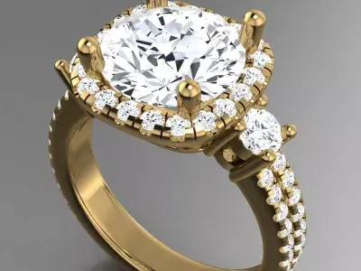 Engagament Ring 3D print model