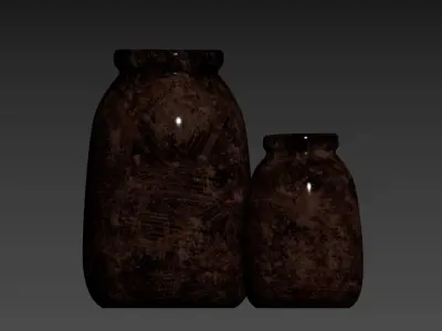Textured Decorative Vase 3D model