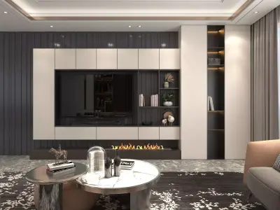 Living Room Scene 4 3D model