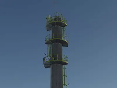 Depropanizer Column - Distillation Column 3D model
