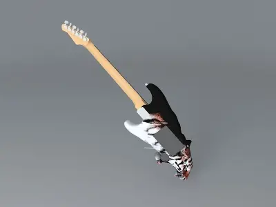 Tiger guitar Free 3D model