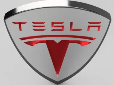 Tesla 3d logo 2 3D model