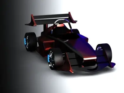 Formula 1 Car FP-1 Free 3D model