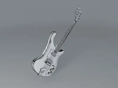 1975 Rickenbacker 480 model guitar Free 3D model