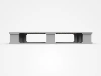 Industrial Metal Tray For Heavy Parts 3D model