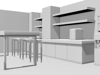 Company interior 3D 3D model