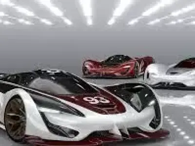 Realistic Dodge SRT Tomahawk X Vision GT4 Car 3D Model Low-poly 3D model