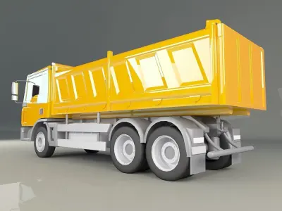 MAN Tanker 3D model Low-poly 3D model