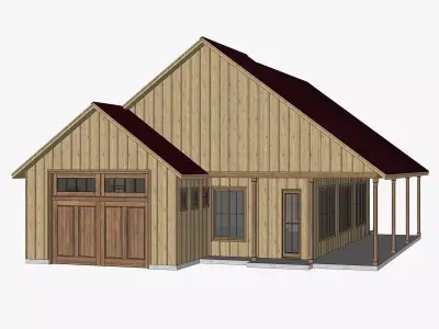 Barndominium House 98 -Archimple LLC 3D model