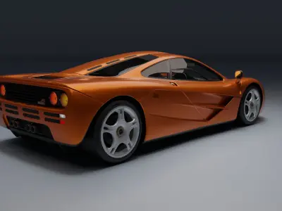 McLaren F1 Low-poly 3D model