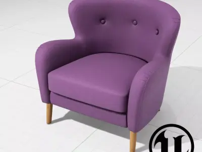 Wilbur Armchair UE4 3D model