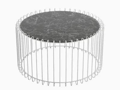 Wire Coffee Table 01 3D model