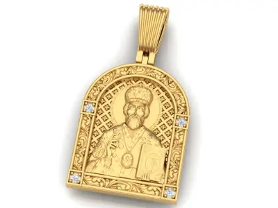 Saint Nicholas pendant 3D model