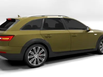 AUDI A4 ALLROAD 2017 LOWPOLY Low-poly 3D model