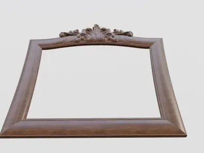 Wood Carved Frame 3D print model buy