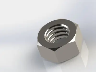 Bolt and Nut 3D model