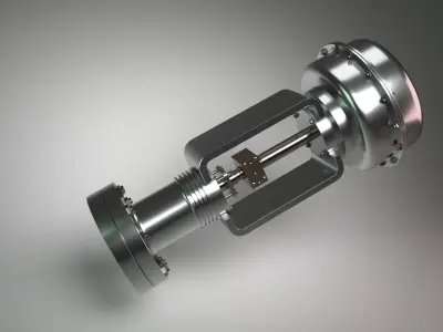 AutoValve metal valve 3D model