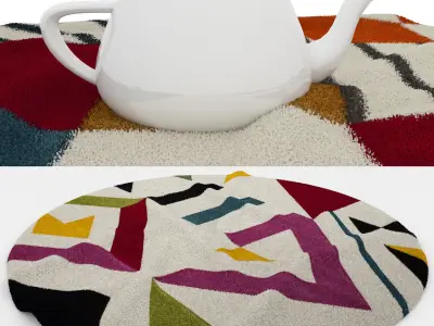 4 in 1 Rug Collection No 16 Low-poly 3D model