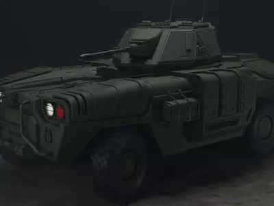 Military Armored Vehicle 3D model