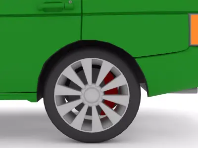 SUV-CAR Low-poly 3D model