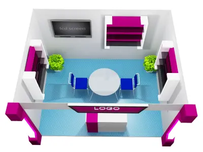 Booth Exhibition Stand a11 3D model