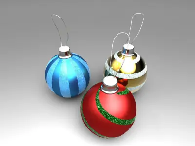 DL3D Christmas Ball 3D model
