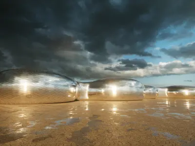 Gallery exibition pavillion max 3d model Low-poly 3D model