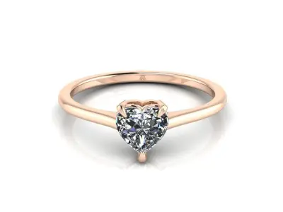 Heart Engagment Jewelry Ring 3 3D print model