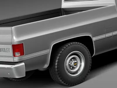Chevrolet Silverado c10 1981-1987 3D model