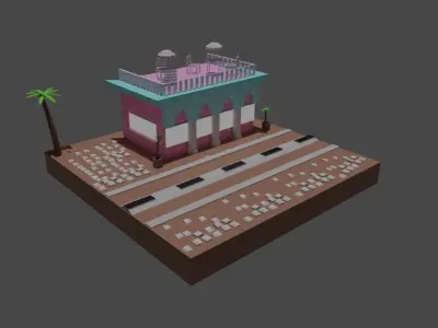 cuba lowpoly by cyberalex NEW YEAR SALE Free low-poly 3D model