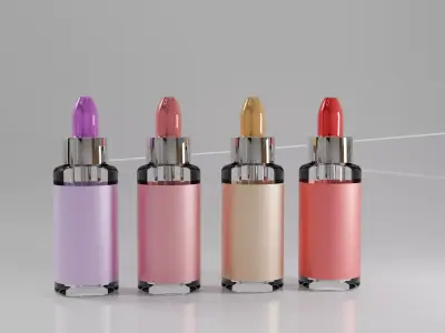 Serum Bottle Model  Cosmetic Dropper  Free low-poly 3D model