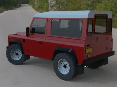 Landrover Defender  Basic 3D model