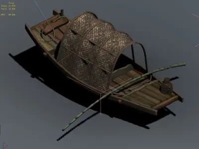 Game Journey to the West - Boat 02 3D model