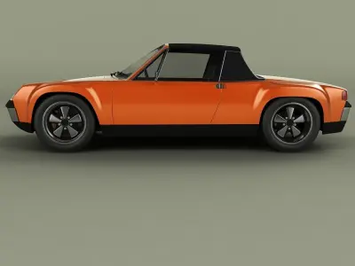 Porsche 914-6 GT 3D model