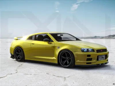 Nissan R34-5 GTR Skyline 3D model