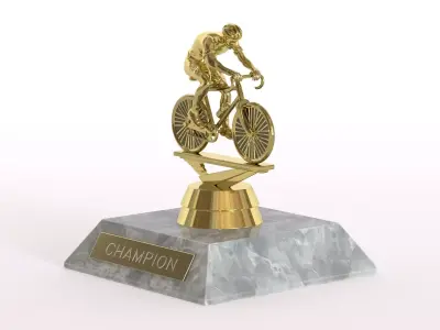 Cyclist Trophy 3D model